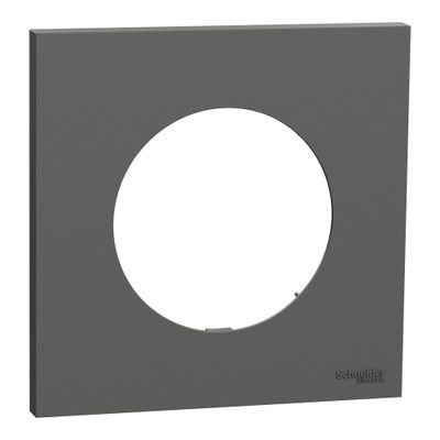 Plaque de finition 1 poste Odace 2025 gris basalte - SCHNEIDER ELECTRIC