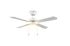 Ventilateur de plafond avec lumière E27 à tirette Blanc/bois Ø106cm - Hammerfest REALITY