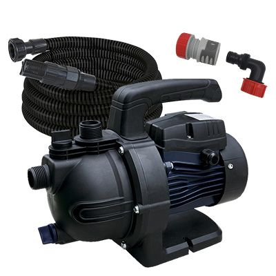 Pack pompe d'arrosage de surface eau claire 800 W + Kit d'aspiration + Kit gros débit SPIDO