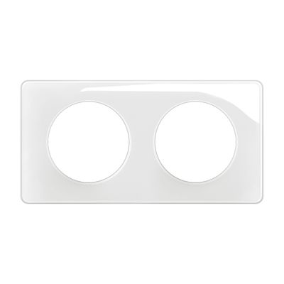 Plaque de finition 2 postes blanc - Céliane LEGRAND
