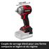 Clé à chocs sans fil 18 V POWER X CHANGE TP-CW 18/350-C Li (Brushless) - EINHELL
