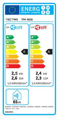 Climatiseur réversible mobile 8550BTU TPH 4026  TECTRO