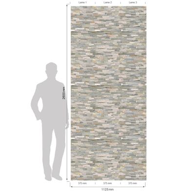 Lambris parement intérieur 3D Angelo - 8 x 375 x 2600 mm - GROSFILLEX