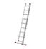 Echelle coulissante à main 2 plans 2 x 9 échelons 2,55 / 4,09 m ProfiStep Duo avec base rapportée aluminium - HAILO