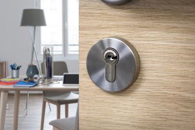 Demi-cylindre de serrure 30 x 10 mm Transit 2 très haute sécurité nickelé 5 clés THIRARD