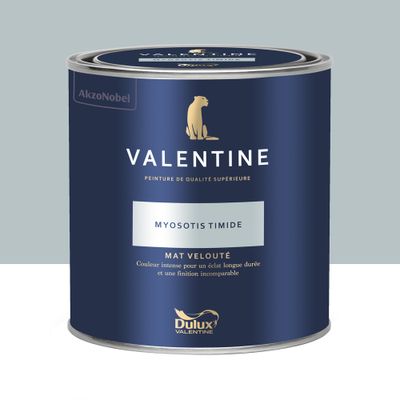 Peinture Valentine Mat Velouté Myosotis Timide 0,5 L -  DULUX VALENTINE