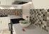 Mosaïque murale intérieur effet tissu camaïeu marrons verre GUS 30 x 30 cm vendu à l'unité SAS MAT INTER