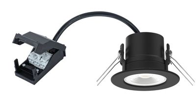 Spot LED encastrable salle de bain IP65 et BBC dimmable Noir - EF5 ARIC