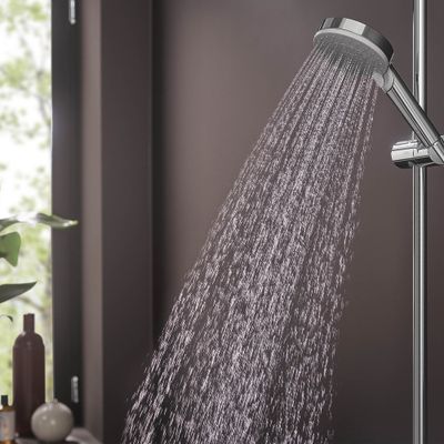 Ensemble douche 2 jets 100 mm avec mitigeur Vernis Blend chromé - HANSGROHE
