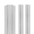 Profilés d'angle blanc 2x finitions 1x angle intérieur pour panneaux muraux 255 cm - SCHULTE