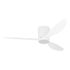 Ventilateur de plafond silencieux avec lumière LED + télécommande Blanc Ø132cm - Baracarès EGLO