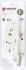 Serrure à encastrer à crochet axe 40 mm acier blanc THIRARD