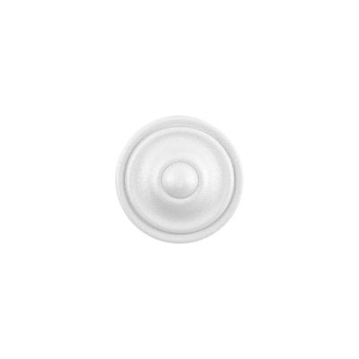 Bouton de meuble Lyonnais rond blanc diamètre 35 mm REI