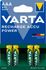 Piles rechargeables HR03 (AAA) Accu power par 4 - VARTA