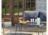 Salon de jardin MANON aluminium graphite 4 places avec coussins, Livraison à domicile incluse - PROLOISIRS