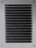 Grille métal 140 x 200 mm aluminium avec moustiquaire