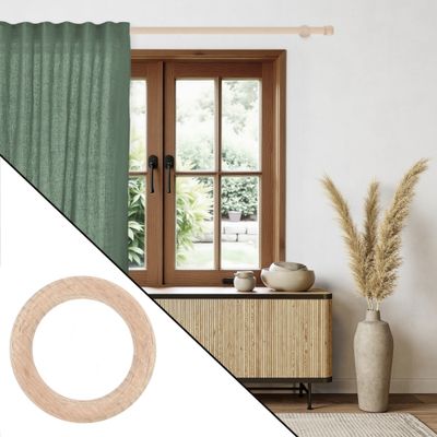 Anneaux en bois diam 70 mm Finition Bois par 10 - MOBOIS