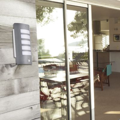 Applique extérieur E27 détecteur de mouvements Harbour anthracite IP44 20W - COREP