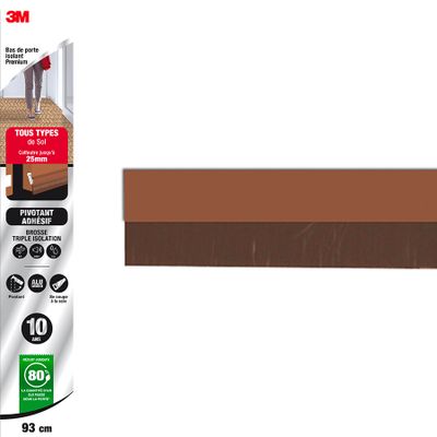 Bas de porte isolant pour tous types de sol Premium marron 93 cm 3M