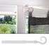 Tringle de vitrage extensible en métal de 40 à 65 cm diam 10 mm Finition Blanc brillant - MOBOIS