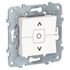 Interrupteur volet roulant 3 boutons blanc - Unica SCHNEIDER ELECTRIC