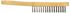 Brosse de décapage en inox avec un manche en bois - TIVOLY