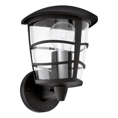 Applique extérieur montante E27 Aloria noir IP44 60W - EGLO