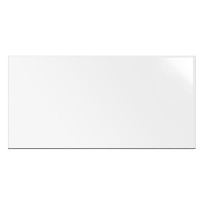 Faïence blanche murale intérieur effet uni blanc brillant ép 8 mm 30 x 60 cm paquet de 1,62 m² ELYSSA TRADING