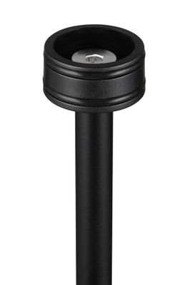 Lampadaire extérieur rechargeable LED Suarez noir IP44 200 lumens blanc chaud - REALITY