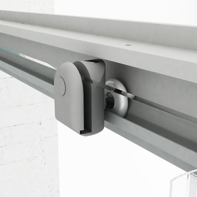 Roulettes simples chromées haut et bas porte de douche 6 mm - OCEA