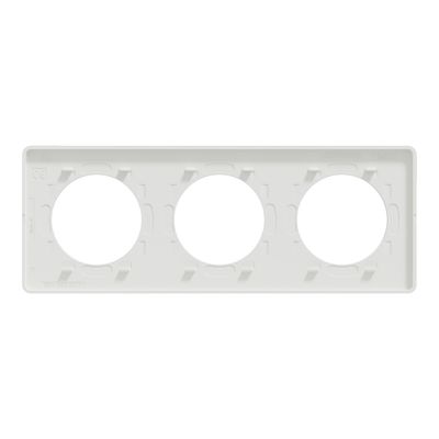 Plaque de finition 3 postes blanc - Odace 2011 Touch SCHNEIDER ELECTRIC