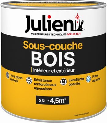 Sous-couche BOIS intérieur / extérieur 0,5 L - JULIEN