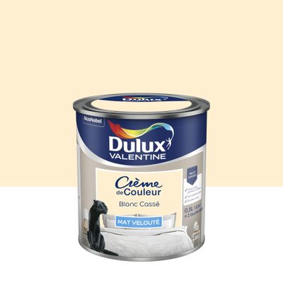 Peinture Crème de Couleur Blanc cassé mat 500 ml - DULUX