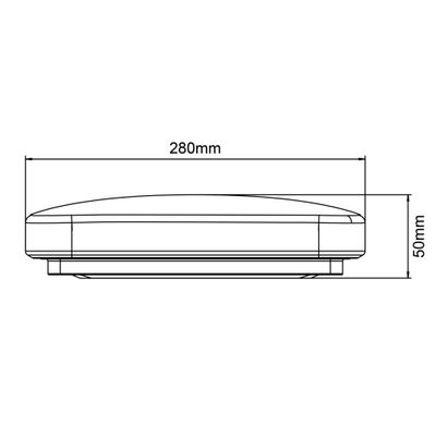 Plafonnier LED rond Milton 24W 3400 lumens BRILLIANT