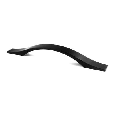 Poignée de meuble aluminium noir mat entraxe 128 mm REI