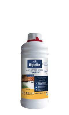 Anti-dépôts verts concentré 1 L pour toiture et façade - RIPOLIN_NEW