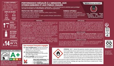 Peinture pour sol trafic extrême pierre 2,5 l + 20% gratuit - V33