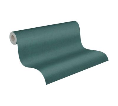 Papier peint expansé sur intissé uni Jade vert 53 cm x 10 m  AS CREATION