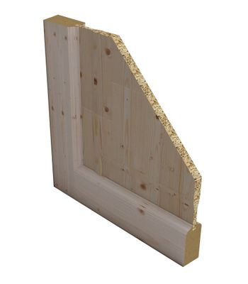 Porte coulissante sapin 3 panneaux largeur 83 cm SMIS