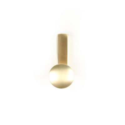 Patère 1 tête ronde aluminium laitonné REI