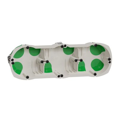 Boite d'encastrement étanche 3 postes 67x40mm IP40 matériaux creux - Multifix Air Schneider Electric