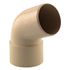 Coude PVC Mâle Femelle 67 ° diamètre 50 mm sable FITT