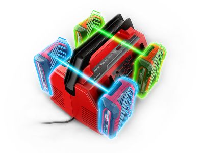 Quattrocharger rapide 18V - PXC 4A EINHELL