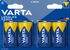 Piles alcalines LR20 (D) Longlife power par 4 - VARTA
