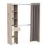 Kit de dressing effet chêne 183 X 144,2 x 50 cm + 1 tiroir CBA MEUBLES