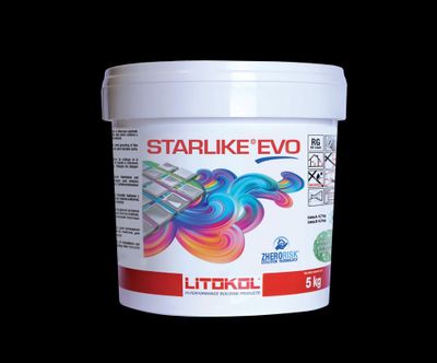 Mortier époxy bi-composant antiacide gris perle 110 Starlike EVO 5 kg LITOKOL
