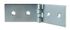 Charnière large dite de coulisse de lit acier zingué 80 x 20 mm CIME.