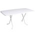 Table de jardin pliante GUERIDON COLA acier blanc 150 x 90 cm, Livraison à domicile incluse - PROLOISIRS