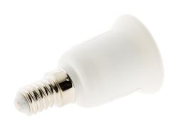 Adaptateur de douille pour ampoule culot E14 en culot E27, 1279523, Electricité et domotique