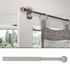 Tringle de vitrage extensible en métal de 40 à 65 cm diam 7 mm Finition Nickel mat - MOBOIS